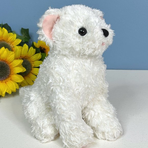 RARE Vintage Bath & Body Works White‎ Chip Puppy Dog 9" Plush Stuffed Animal Toy - Picture 1 of 5